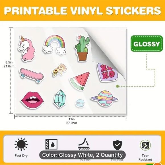 Printable Vinyl Sticker Paper! - Picture 3 of 8